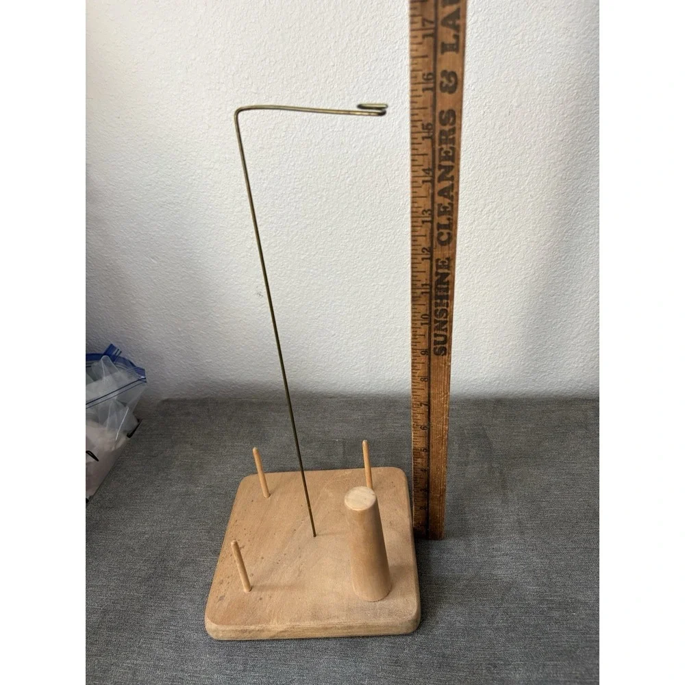 Yarn‎ Cone Holder Skein Holder Wooden Yarn Storage For Knitting Machines ~16